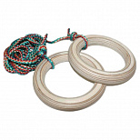 Кольца детские с подвесами, дерево